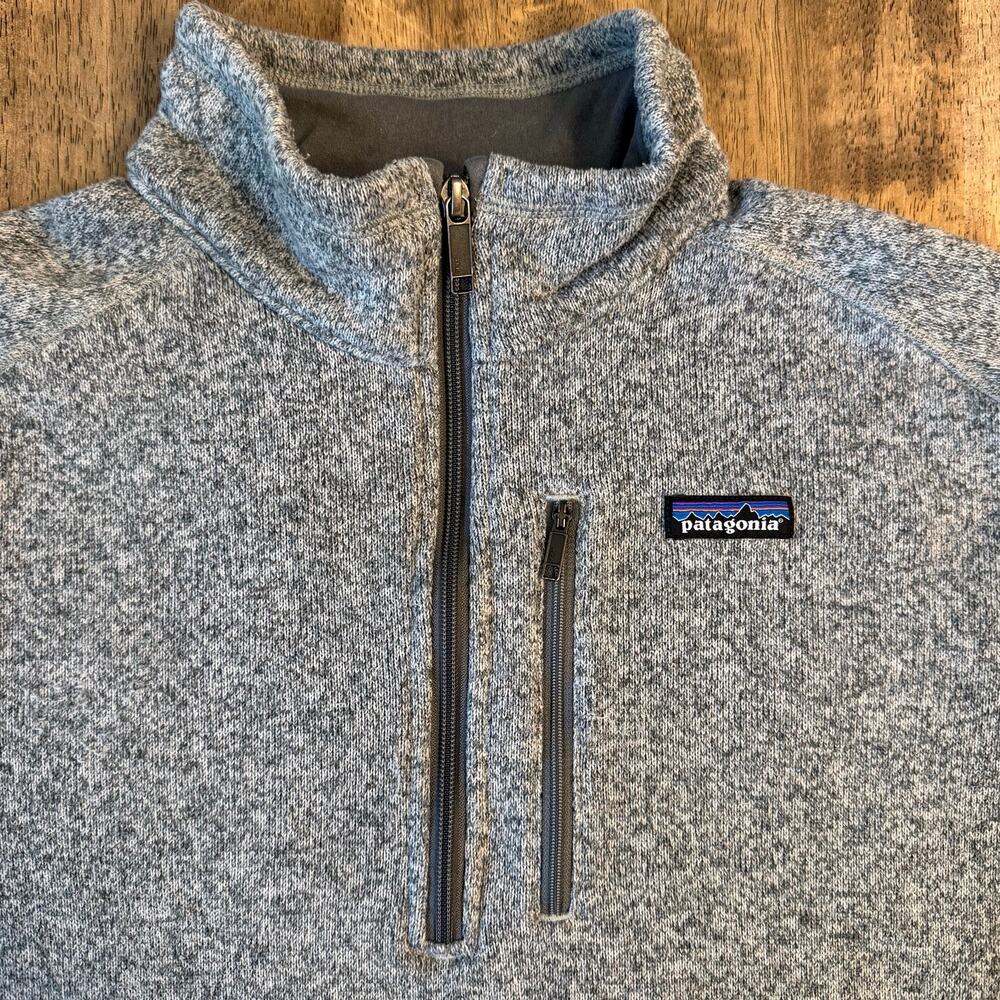 Patagonia Better Sweater 1/4-Zip Fleece Pullover Jacket Stonewash Gray Men’s XXL - Picture 4 of 10